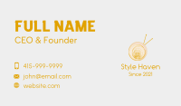 Golden Yarn Ball Business Card Image Preview