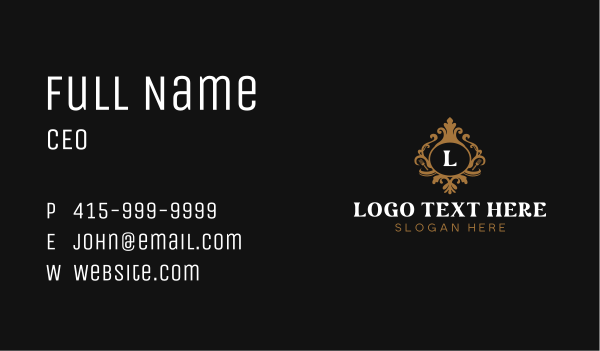 Luxury Fine Dining Business Card Design Image Preview