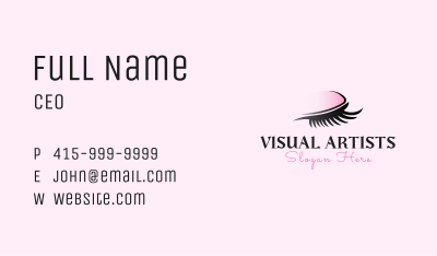 Makeup Artist Beauty Eyelash Business Card Image Preview