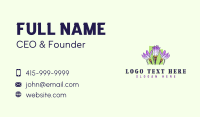 Utah Botanical Flower Business Card Design