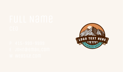 Mountain Summit Adventure Business Card Image Preview