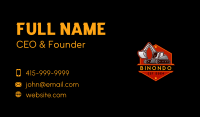 Industrial Backhoe Digger Business Card Image Preview