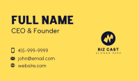 Yellow Electric Letter N Business Card Image Preview