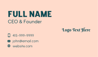 Beauty Spa Script  Business Card Image Preview
