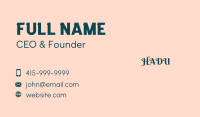 Beauty Spa Script  Business Card Image Preview