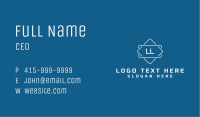 White Contractor Letter  Business Card Image Preview