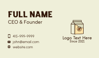 Almond Milk Box Business Card Image Preview