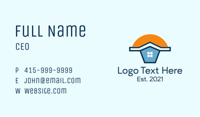 Sunrise Home Rental  Business Card Image Preview