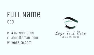 Eyeliner Cosmetics Makeup Business Card Image Preview