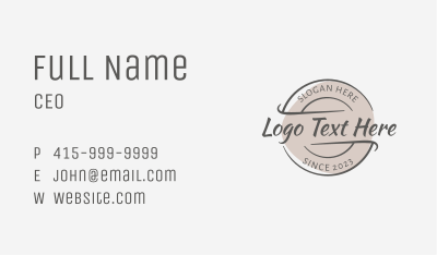 Generic Firm Emblem Business Card Image Preview