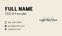 Script Cosmetics Lettermark Business Card Image Preview