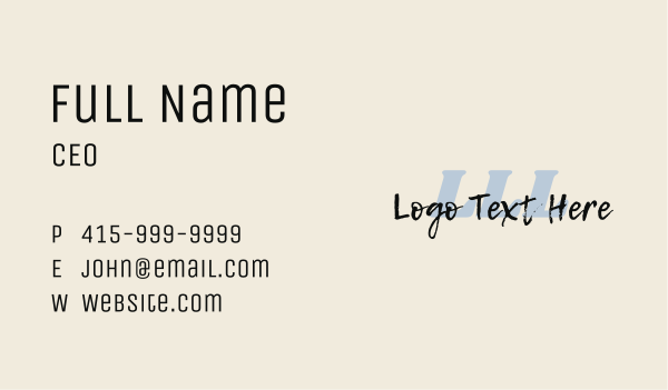 Script Cosmetics Lettermark Business Card Design Image Preview