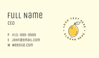 Citrus Lemon Badge Business Card Image Preview