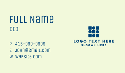 Modern Circle And Square Business Card Image Preview