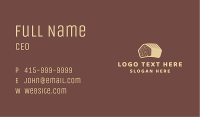 Tasty Bread Loaf  Business Card Image Preview