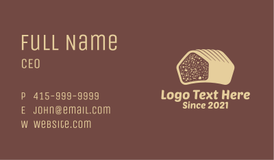 Tasty Bread Loaf  Business Card
