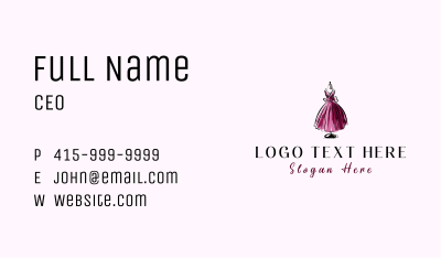Fashion Dress Mannequin Business Card Image Preview