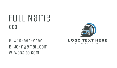 Freight Moving Company Logistics Business Card Image Preview