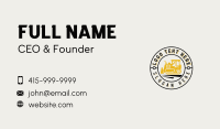 Construction Bulldozer Machinery Business Card Preview