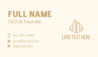 Brown Skyscrapers Business Card Design