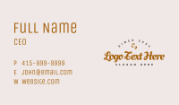 Classic Clothing Brand Wordmark Business Card Image Preview