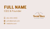 Classic Clothing Brand Wordmark Business Card Design