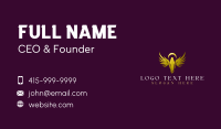 Luxury Woman Angel Business Card Design