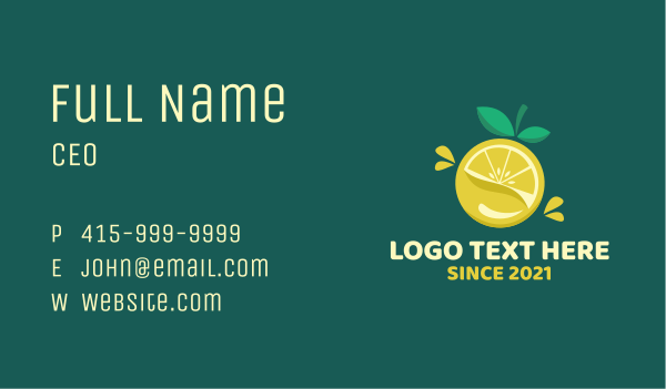 Lime Juice Extract Business Card Design Image Preview