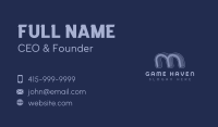 Business Multimedia Letter M Business Card Image Preview