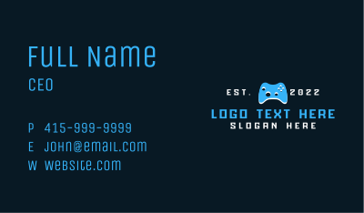 Joystick Gaming Stream Business Card Image Preview