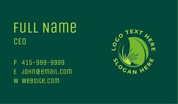 Botanical Plant Gardening Business Card Design Image Preview