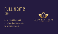 Crown Shield Wings Business Card Image Preview