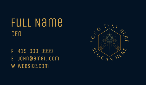 Mystic Fashion Jewelry Business Card Design Image Preview