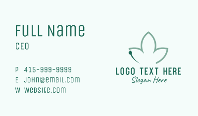 Natural Acupuncture Needle Business Card Image Preview