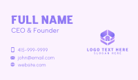 Violet Property Developer Business Card Design