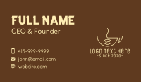 Simple Coffee Bean Cup Business Card Design