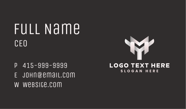 Minimalist Media Startup Business Card Design Image Preview