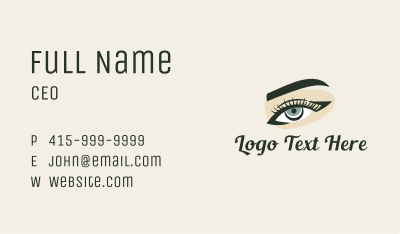 Eyelash Perm & Threading Business Card Image Preview