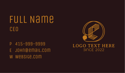 Interior Designer Letter E Business Card Image Preview