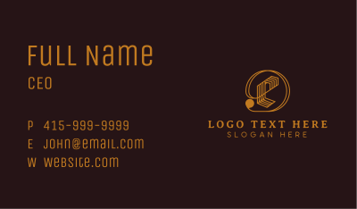 Interior Designer Letter E Business Card Image Preview