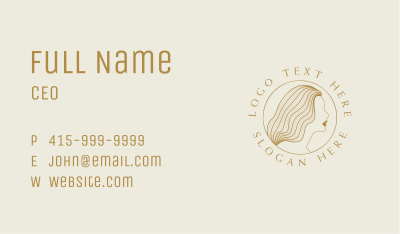 Elegant Feminine Woman Business Card Image Preview