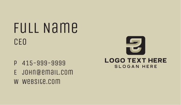 Media Company Letter E Business Card Design Image Preview