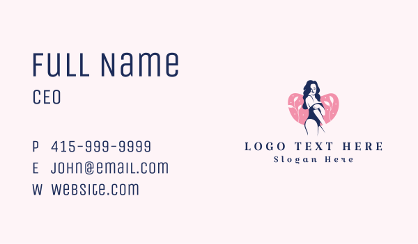 Fashion Lingerie Woman Business Card Design Image Preview