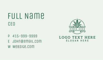 Marijuana Nature Drug Business Card Image Preview
