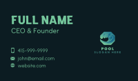 Surfing Ocean Wave Business Card Image Preview