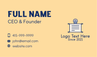 Online Learning Document Business Card Image Preview