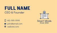Online Learning Document Business Card Image Preview