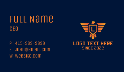  Air Force Falcon Letter Business Card