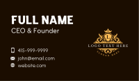 Luxury Royal Crown Business Card Design