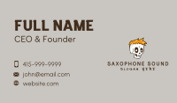 Punk Skull Moon Business Card Image Preview